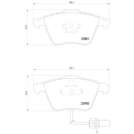 Pagid Brakes Disc Brake Pad, 355011711 355011711